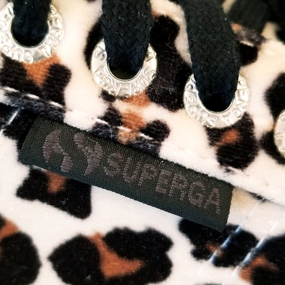 Superga Animal Print Cheetah Print Velour Velvet Sneakers - Picture 11 of 16